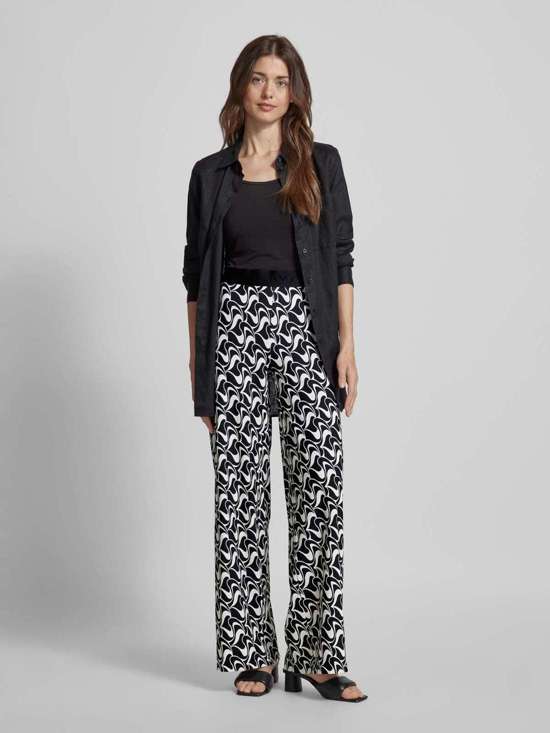 Широкие брюки с узором по всей поверхности ALLISON