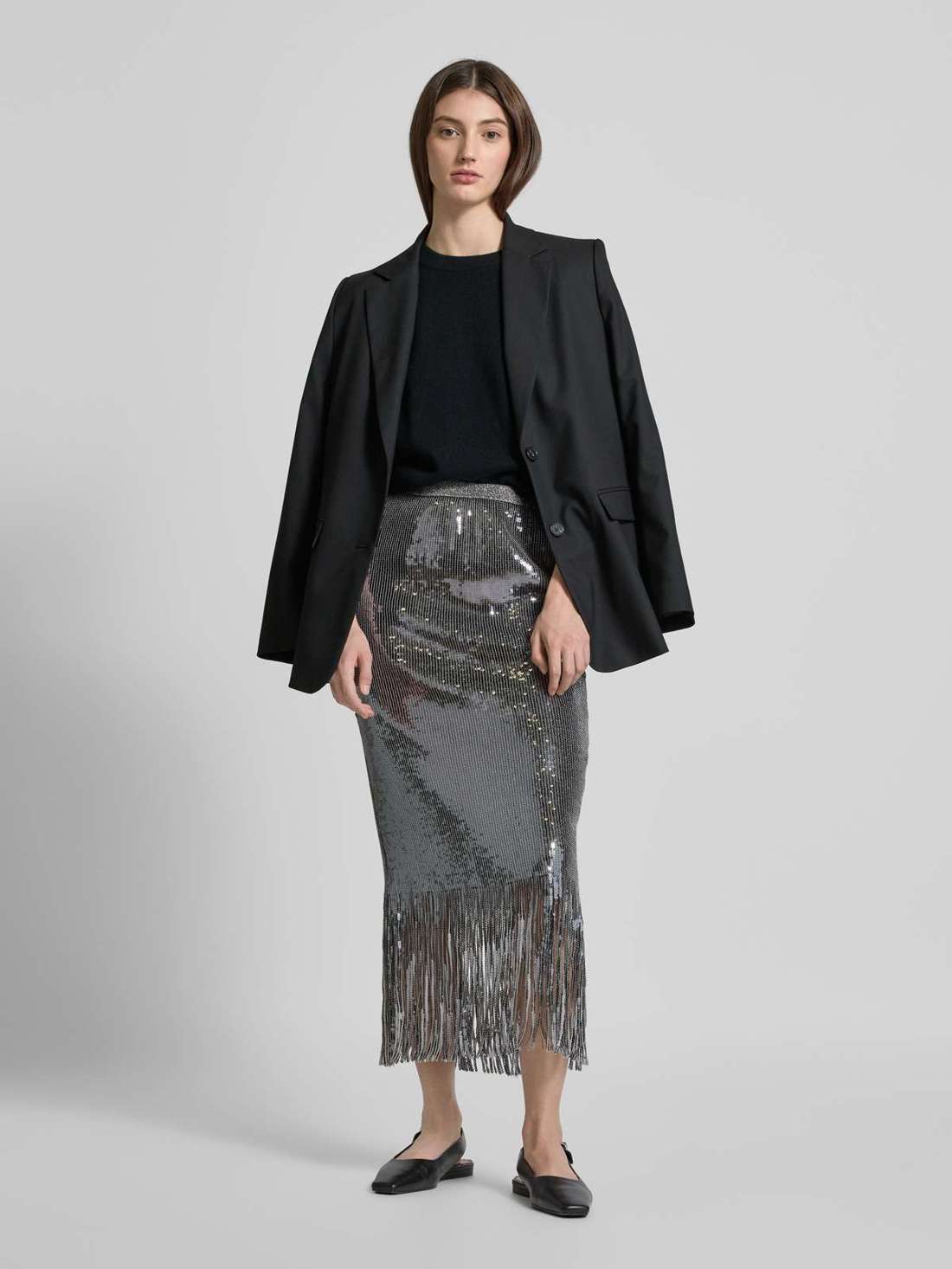 Юбка макси с отделкой пайетками Miaz