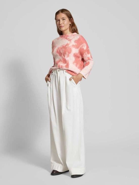 Вязаный свитер с воротником стойкой Plumi