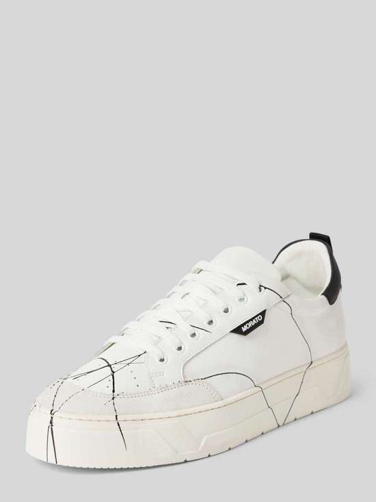 Кожаные кроссовки с лейблом KLINE