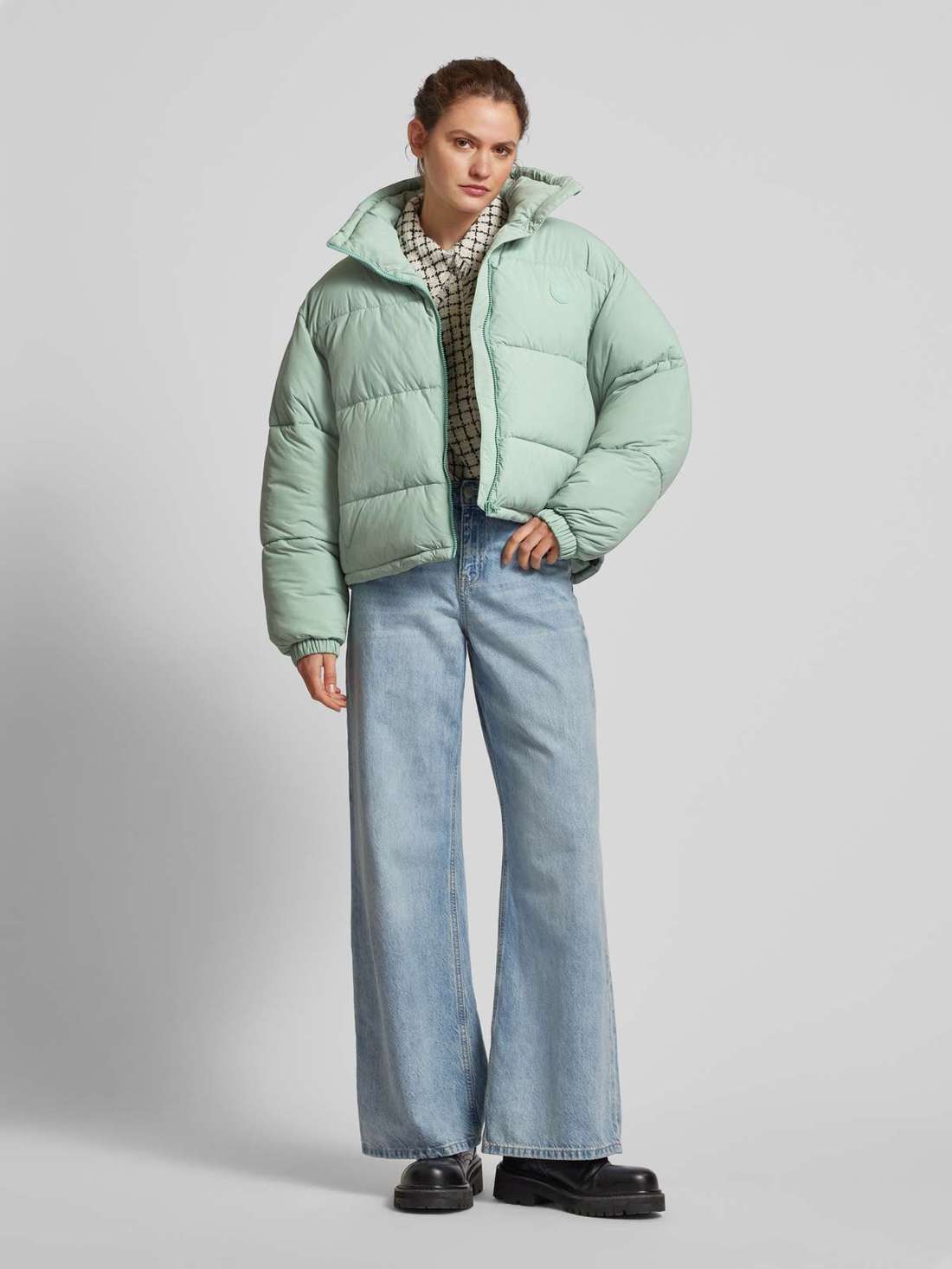 Стеганая куртка с воротником стойкой Fortuna