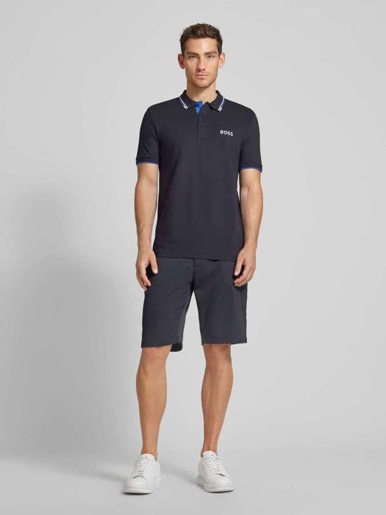 Рубашка-поло стандартного кроя с отстрочкой-лейблом Paddy