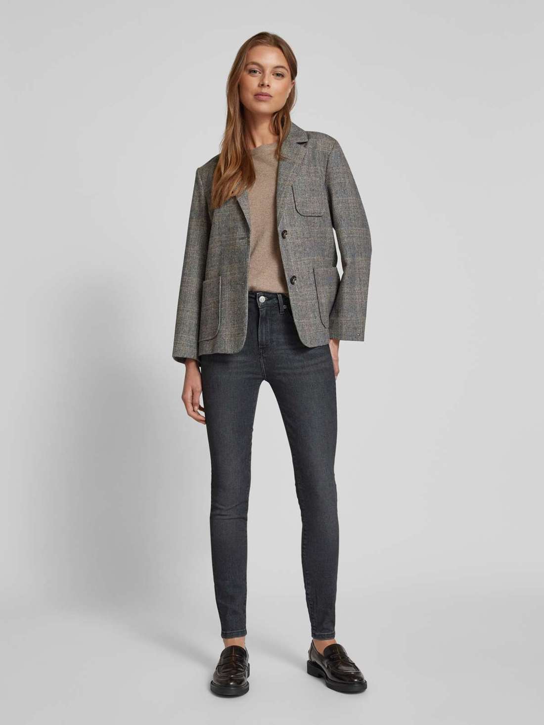 Джинсы скинни с пятью карманами