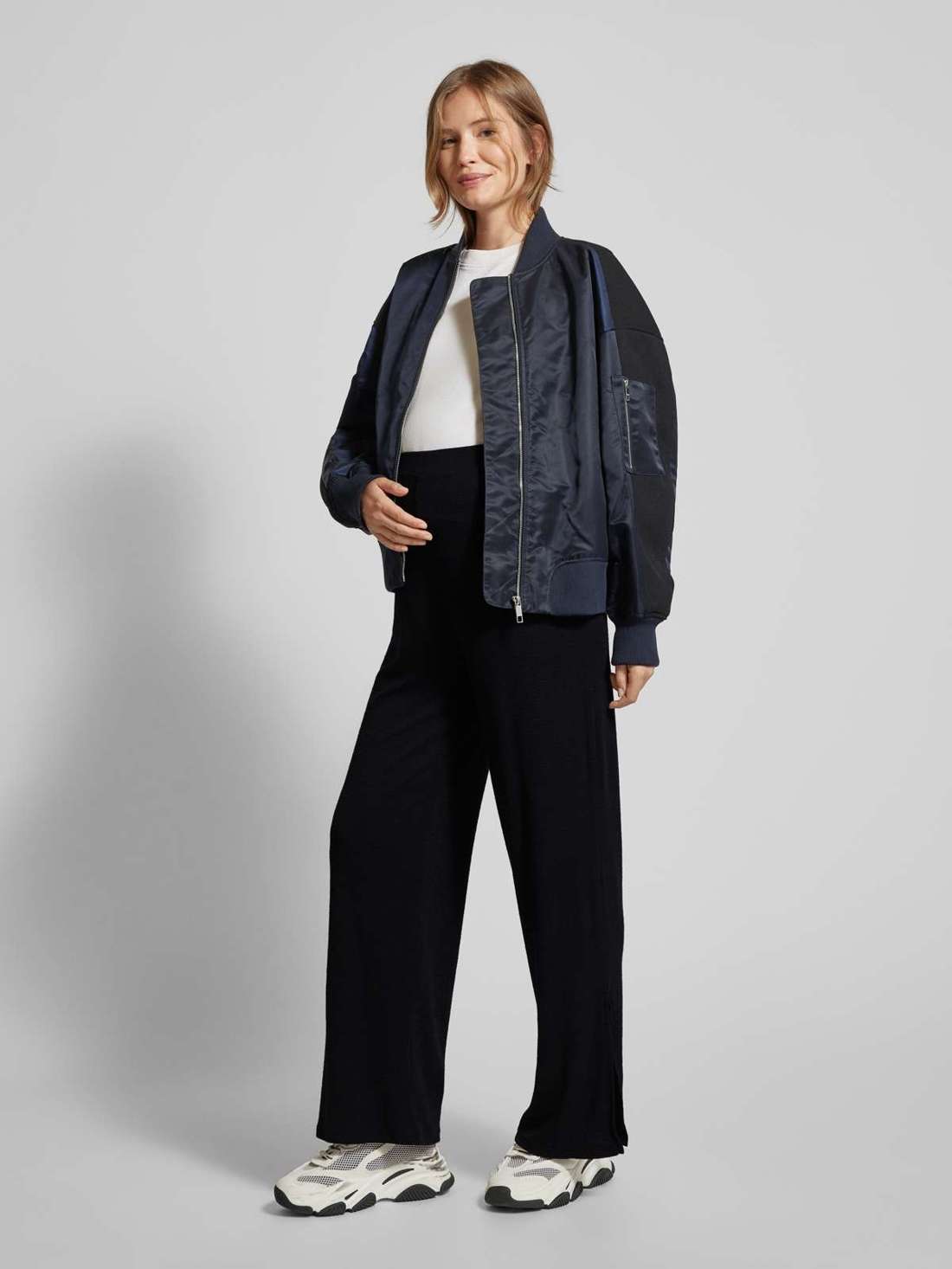 Брюки для беременных прямого кроя с эластичным поясом