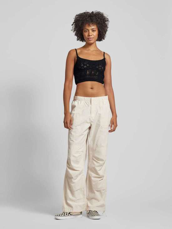 Укороченный вязаный топ на тонких бретельках MAURA LIFE