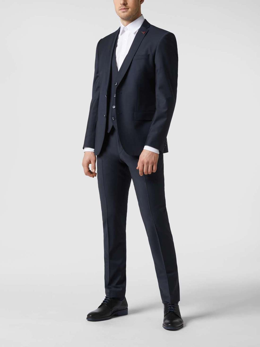 Куртка приталенного кроя на двух пуговицах из натуральной смесовой шерсти