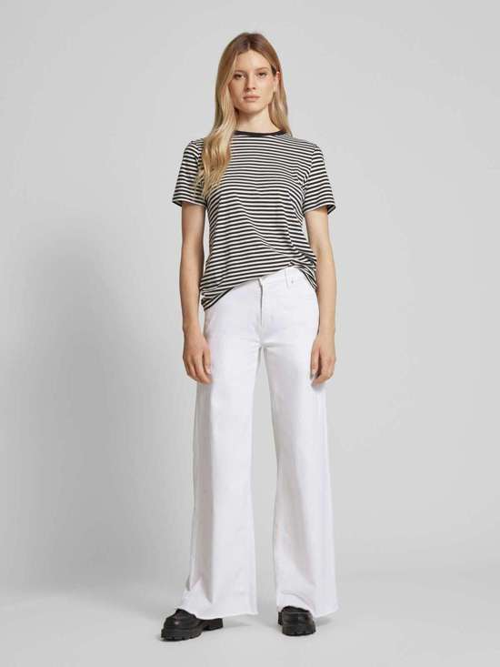 Расклешенные джинсы с открытым подолом PALLAZZO