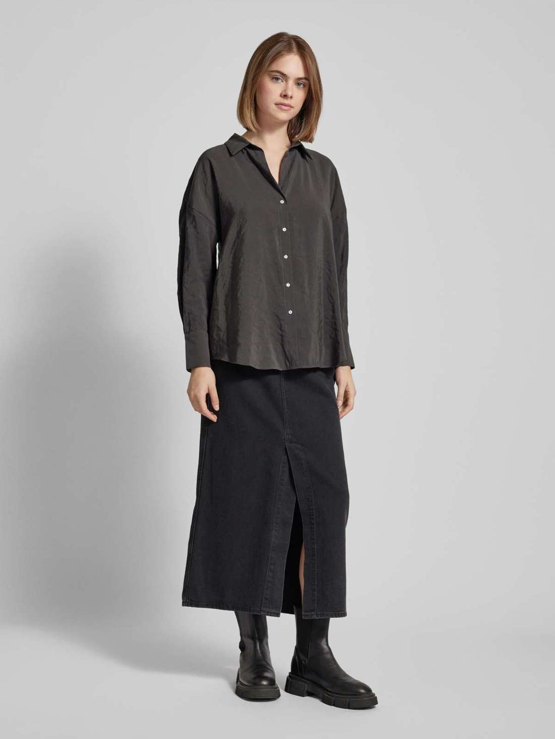 Блузка с рубашечным воротником ZAZIMA