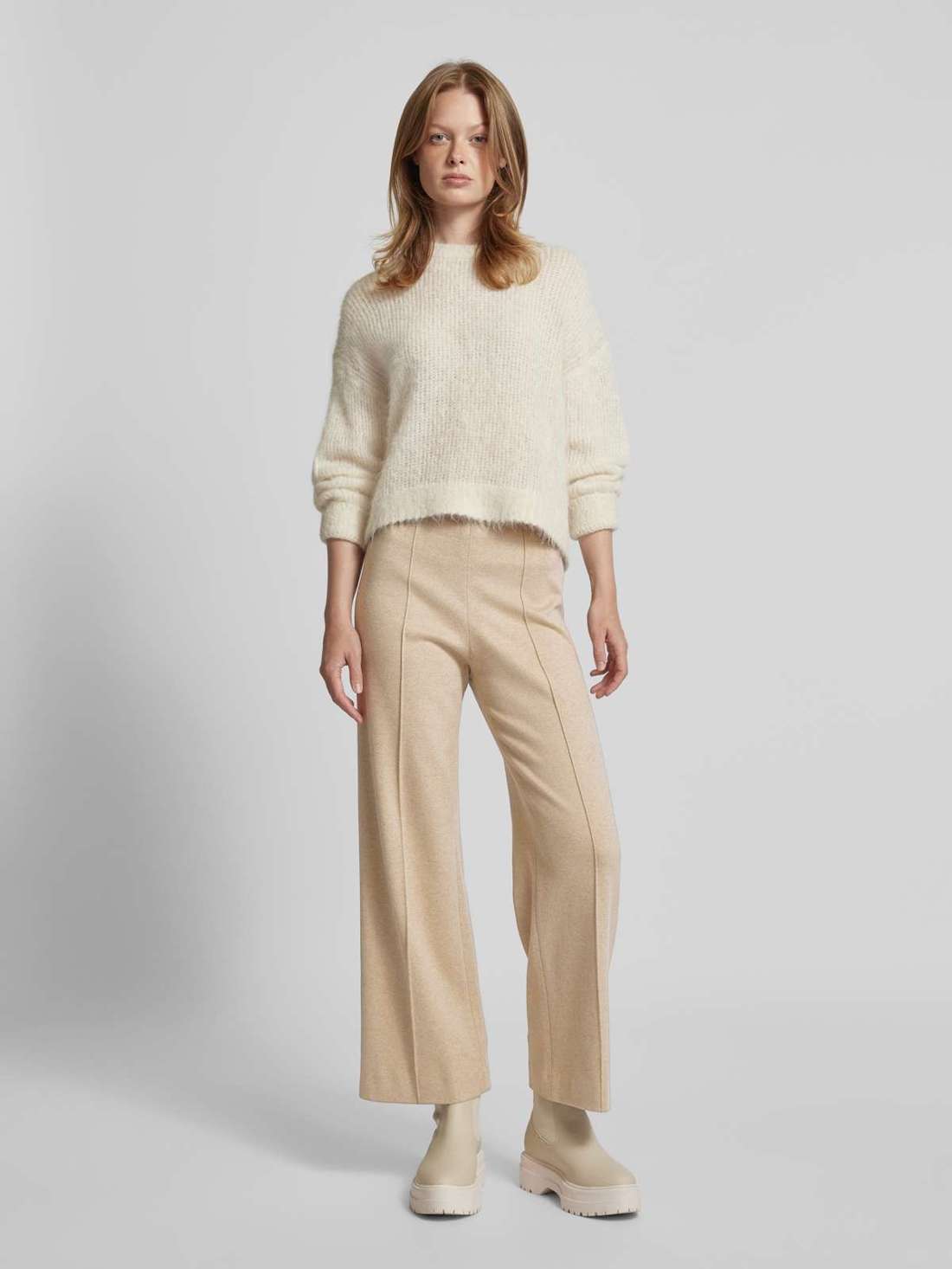 Широкие брюки с фиксированными складками ELAINE