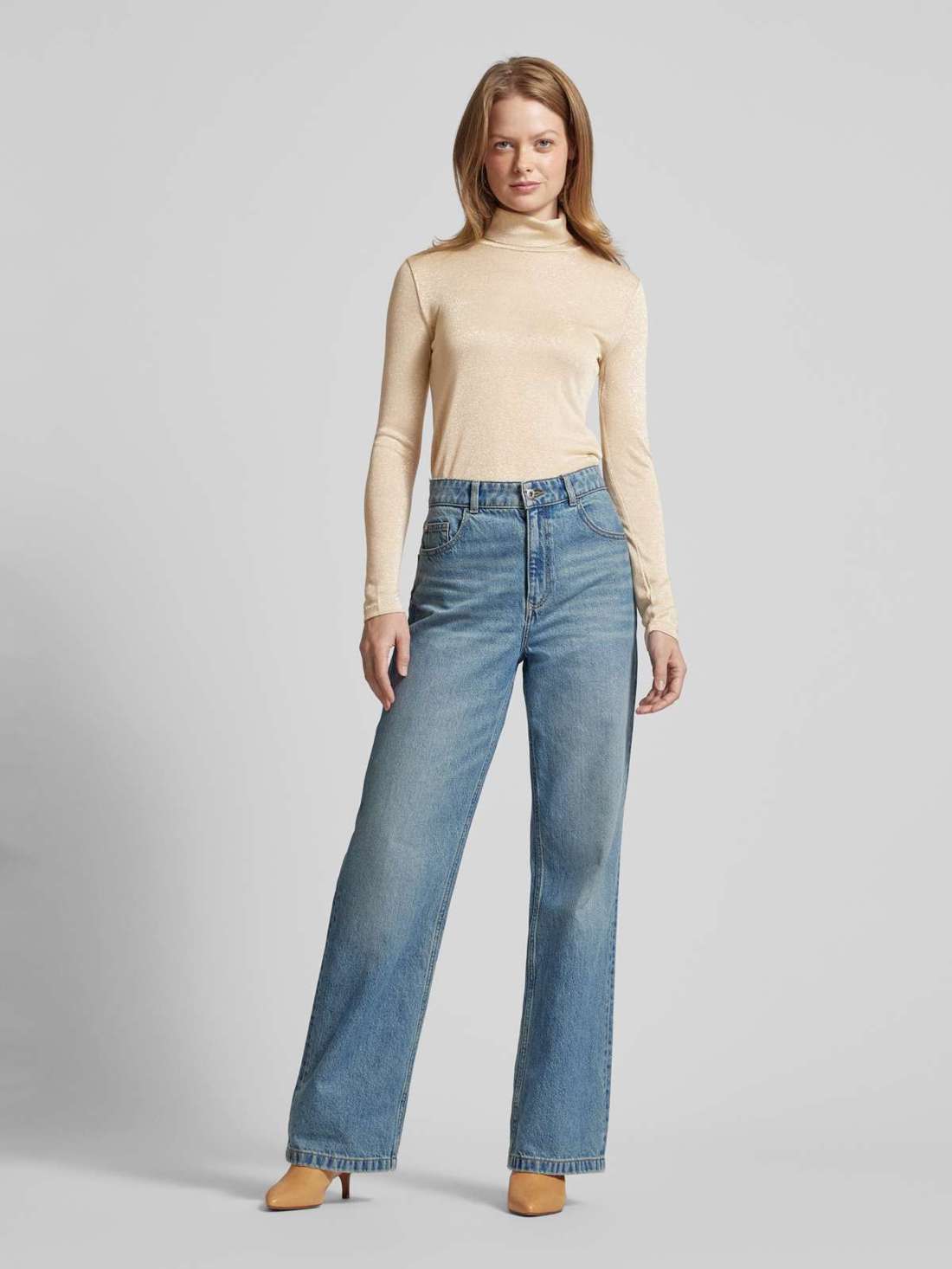 Рубашка с длинными рукавами и эффектом блесток SARAH