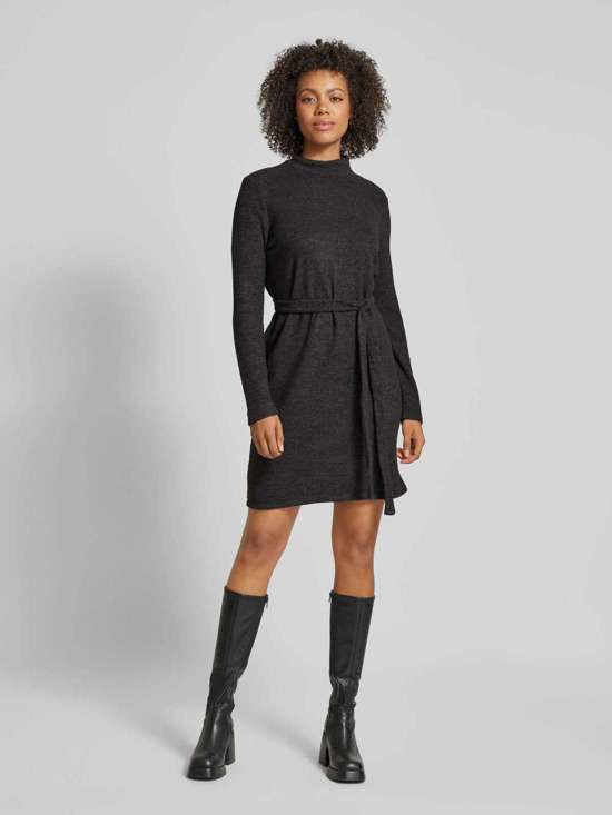 Мини-вязаное платье из мягкого микса материалов BELLA