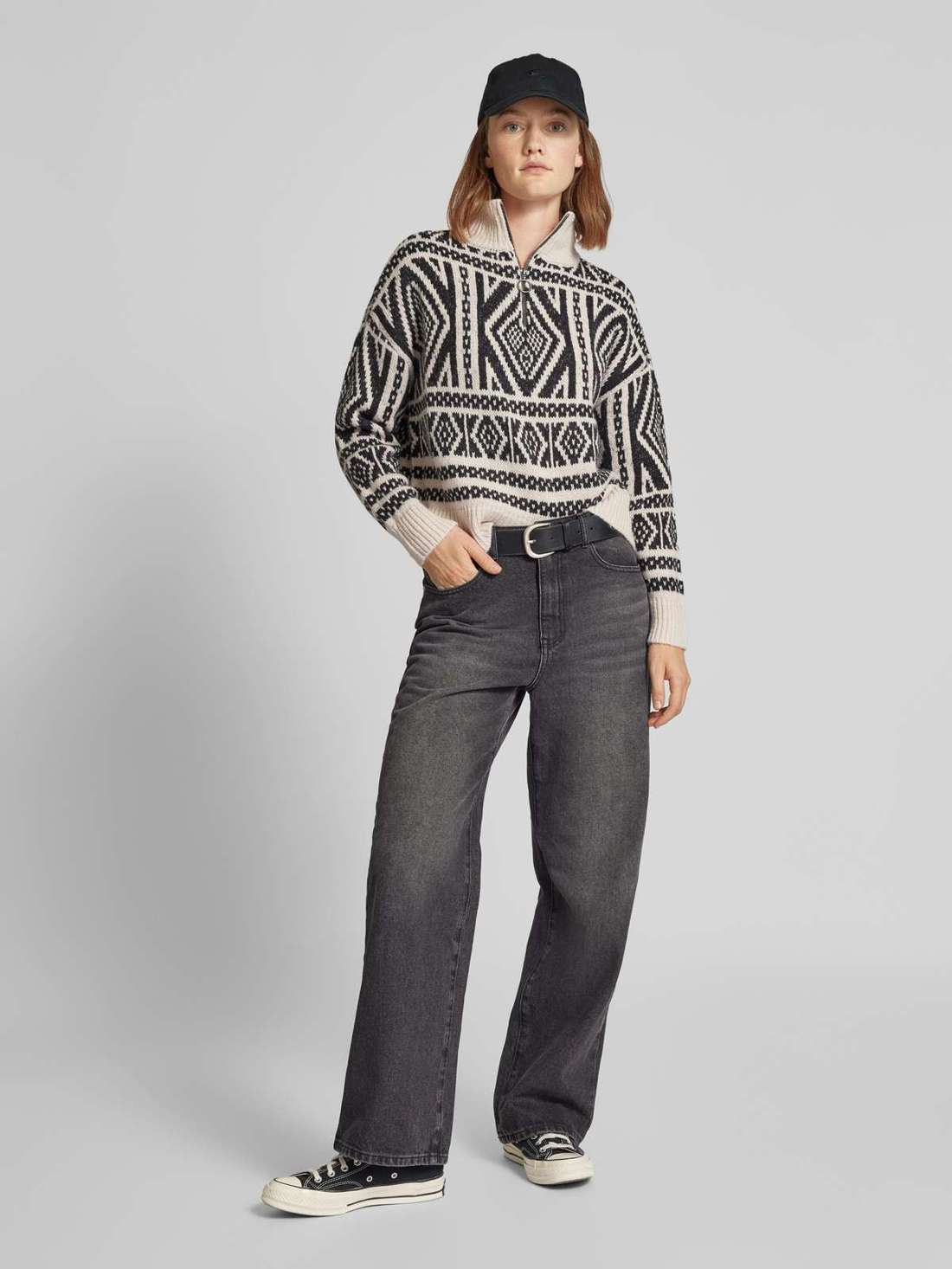 Трикотажный свитер обычного кроя с содержанием шерсти FELICIA