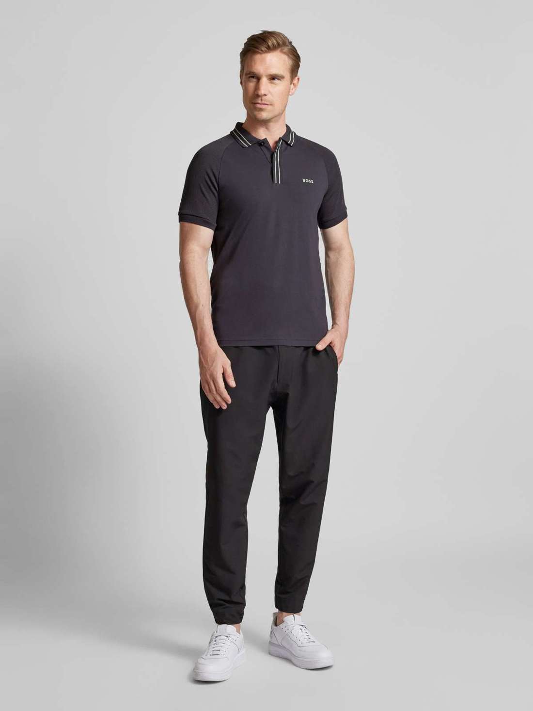 Рубашка-поло с принтом этикетки Paule