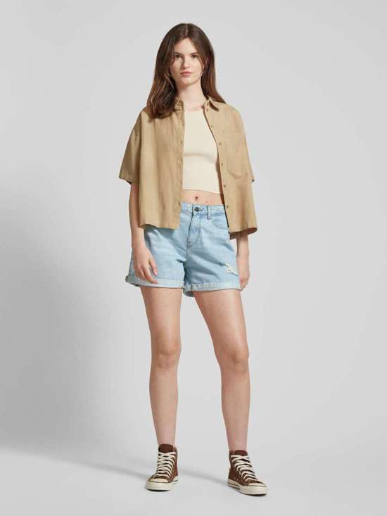 Джинсовые шорты в потертом виде SMILEY