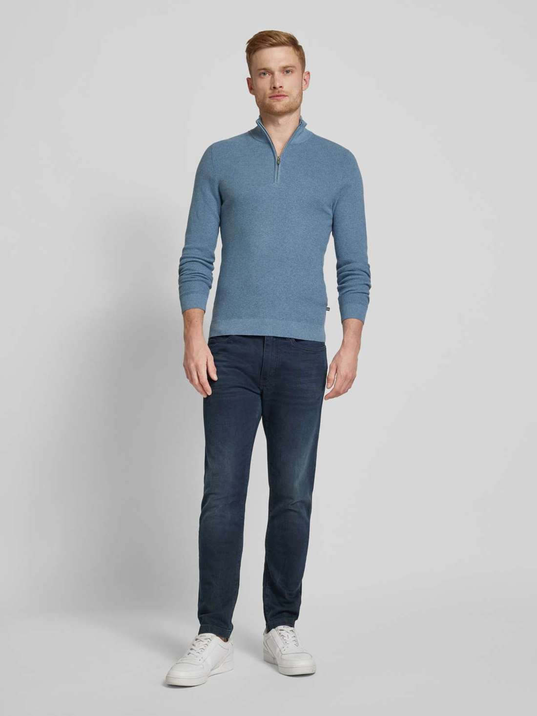 Вязаный свитер с воротником стойкой lagoon