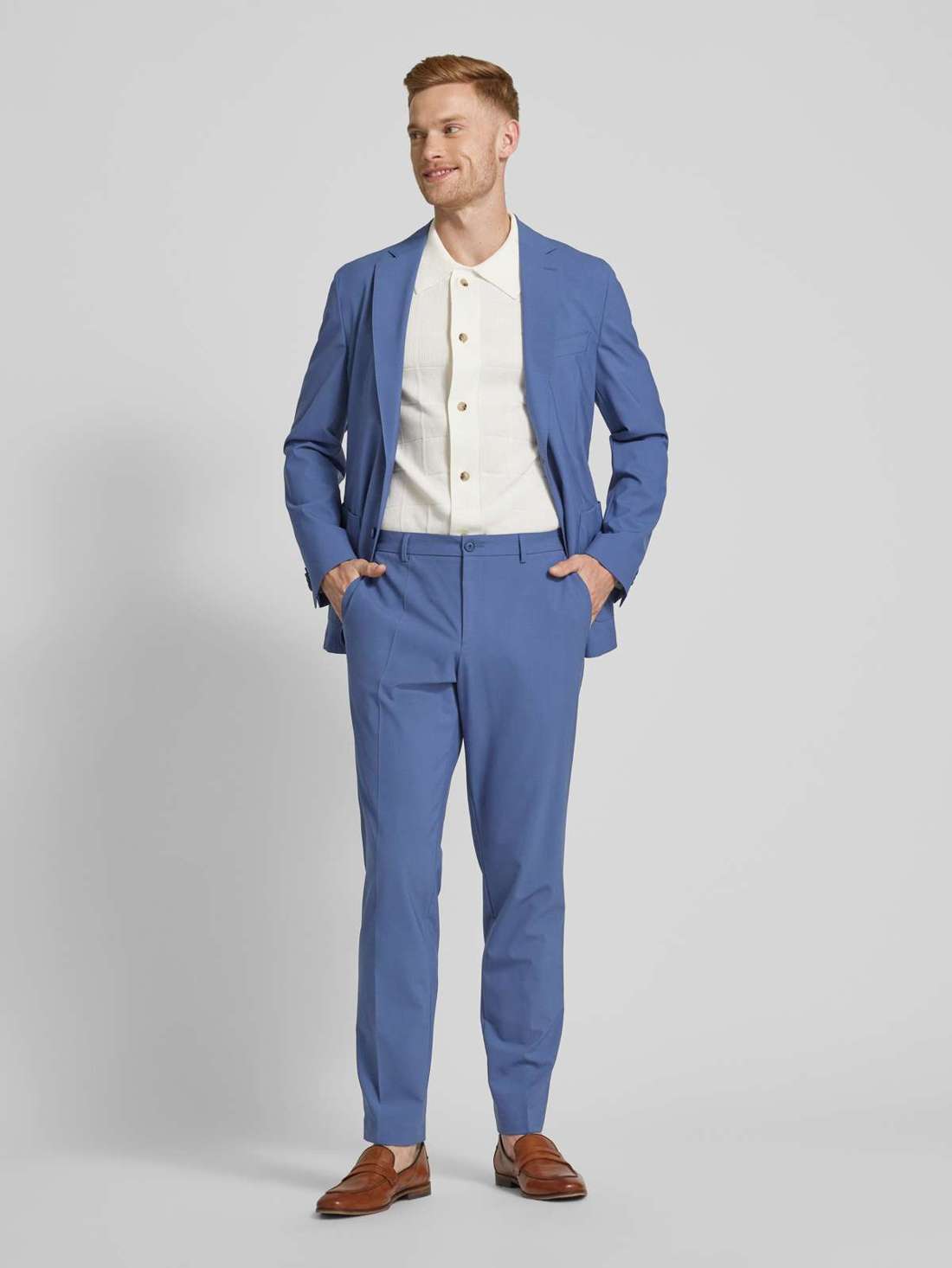 Костюмные брюки классического кроя с боковыми карманами Genius