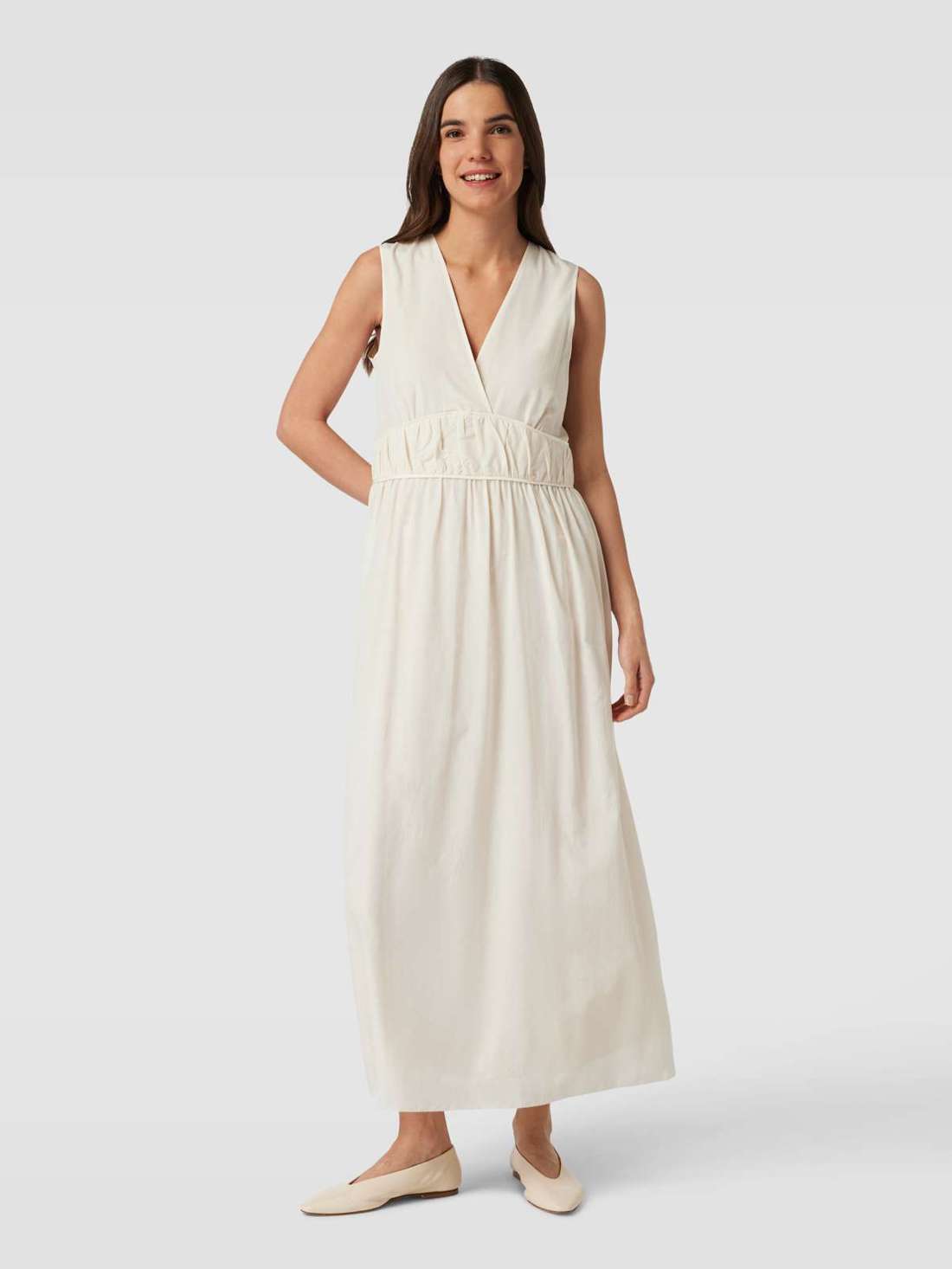 Платье макси с завязкой на талии ANDRIANA