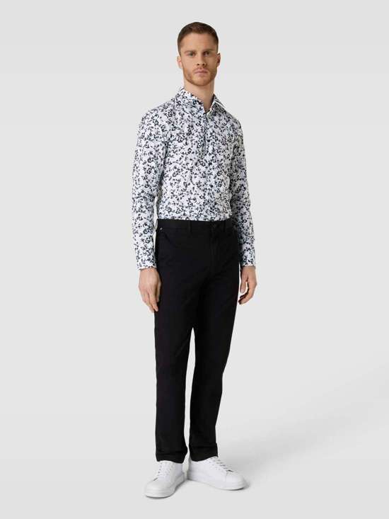 Повседневная рубашка со сплошным узором Kenno