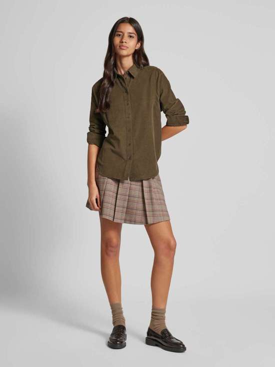 Блузка-рубашка с планкой на пуговицах