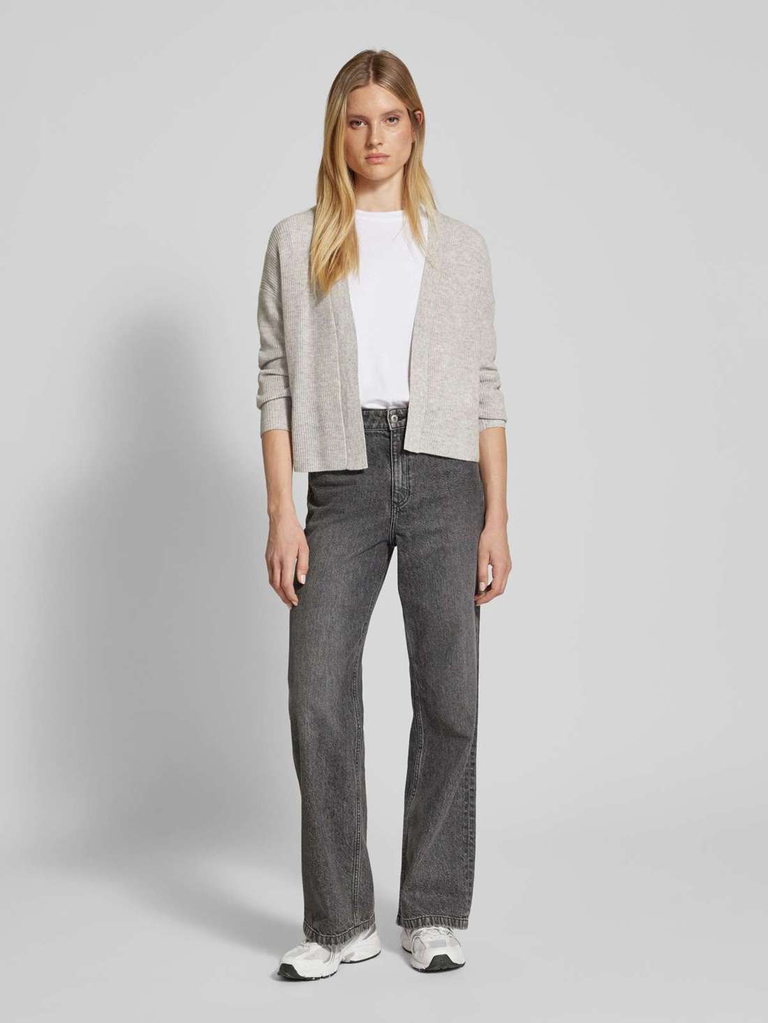 Кардиган с ребристым низом