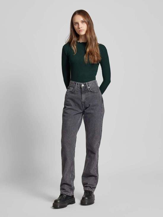 Рубашка с длинными рукавами в рубчик EMMA