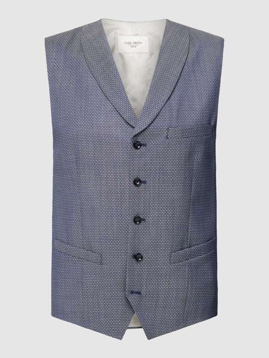 Костюмный жилет из натуральной шерсти со сплошным узором Warren