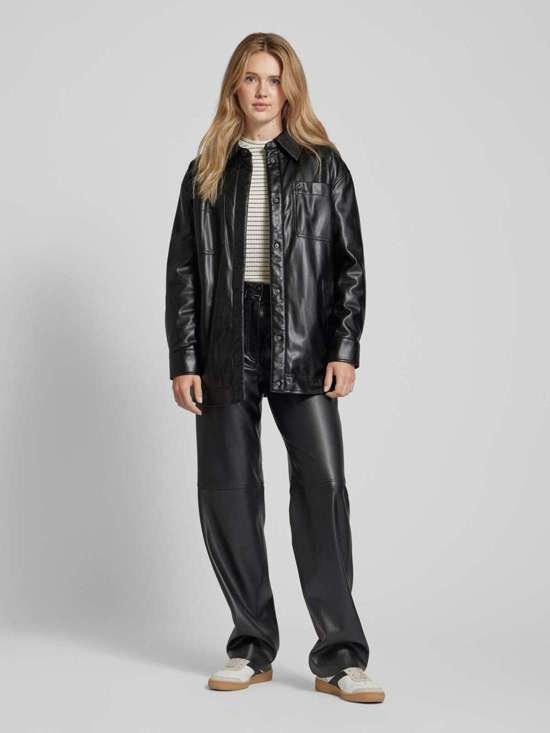 Блузка-рубашка под кожу MAREVA