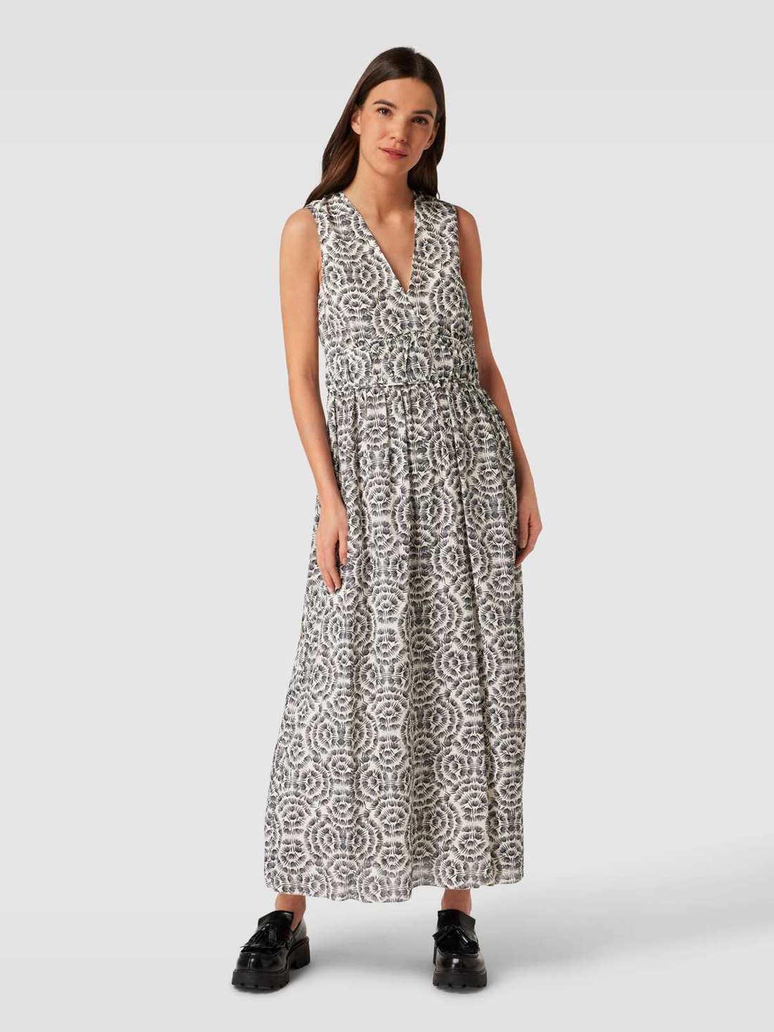 Платье макси с завязкой на талии ANDRIANA