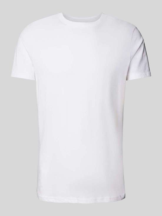 Футболка с круглым вырезом в рубчик