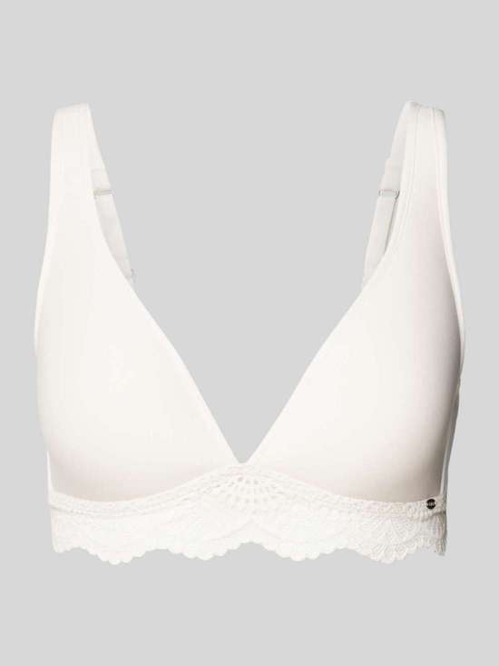 Треугольный бюстгальтер с кружевной отделкой