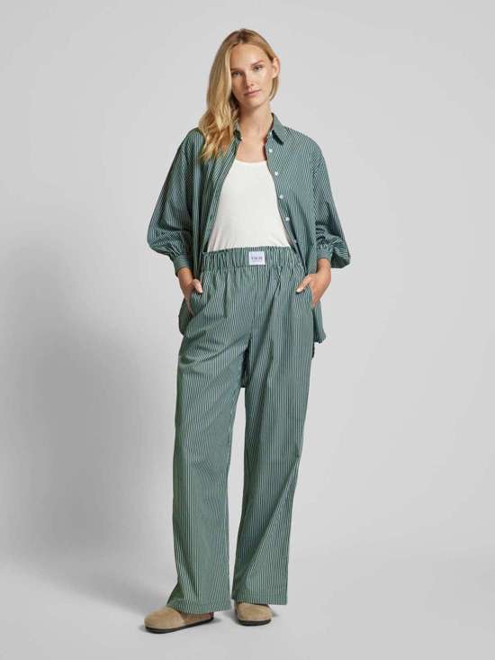 Тканевые брюки с эластичным поясом MATHILDA