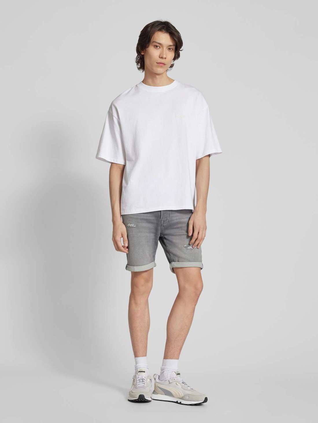 Джинсовые шорты стандартного кроя с пятью карманами, модель «CHRIS» RICK