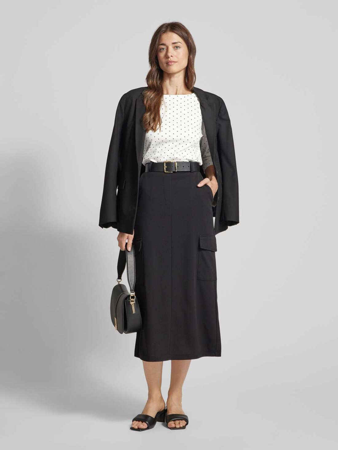 Длинный рукав с рукавами 3/4