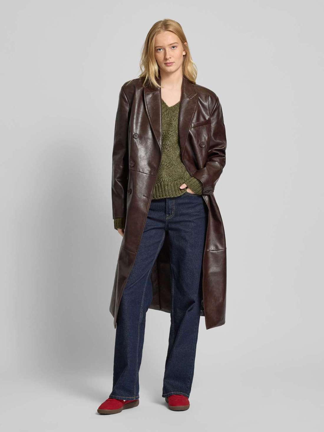 Джемпер обычного кроя со спущенным узором BIBBI