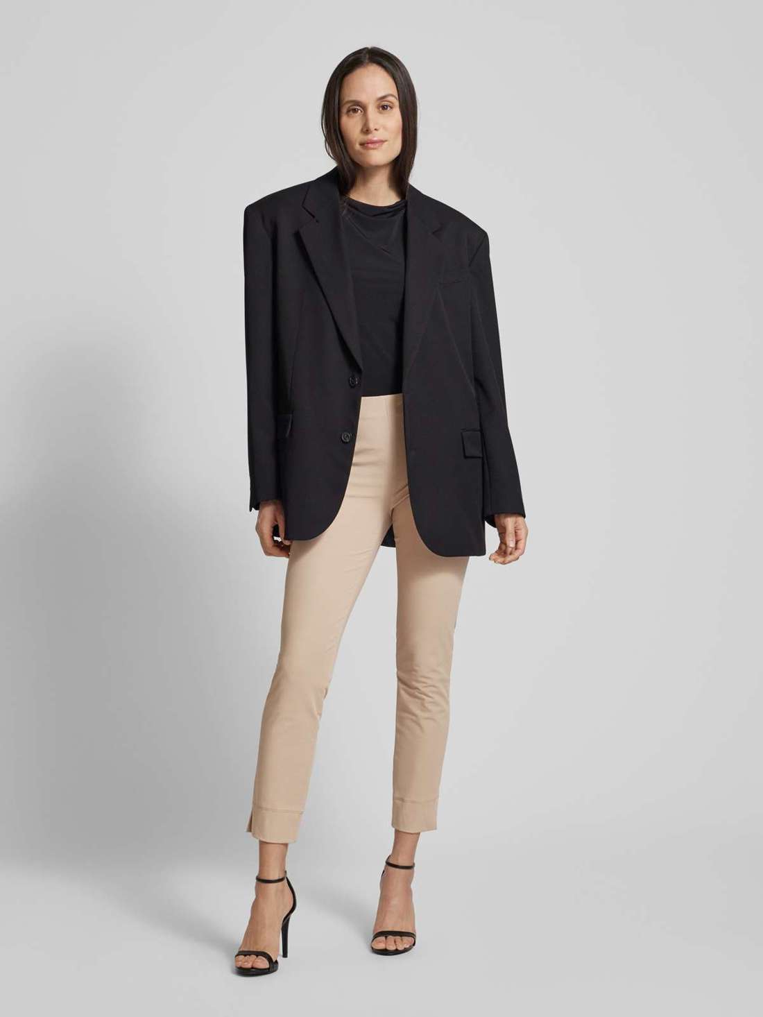 Тканевые брюки узкого кроя укороченного кроя SABRINA