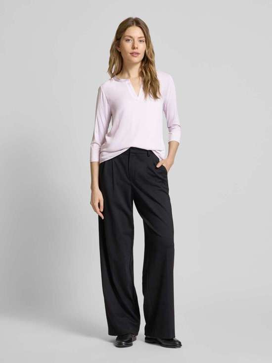 Блузка-рубашка из смеси вискозы и эластана с рукавами 3/4