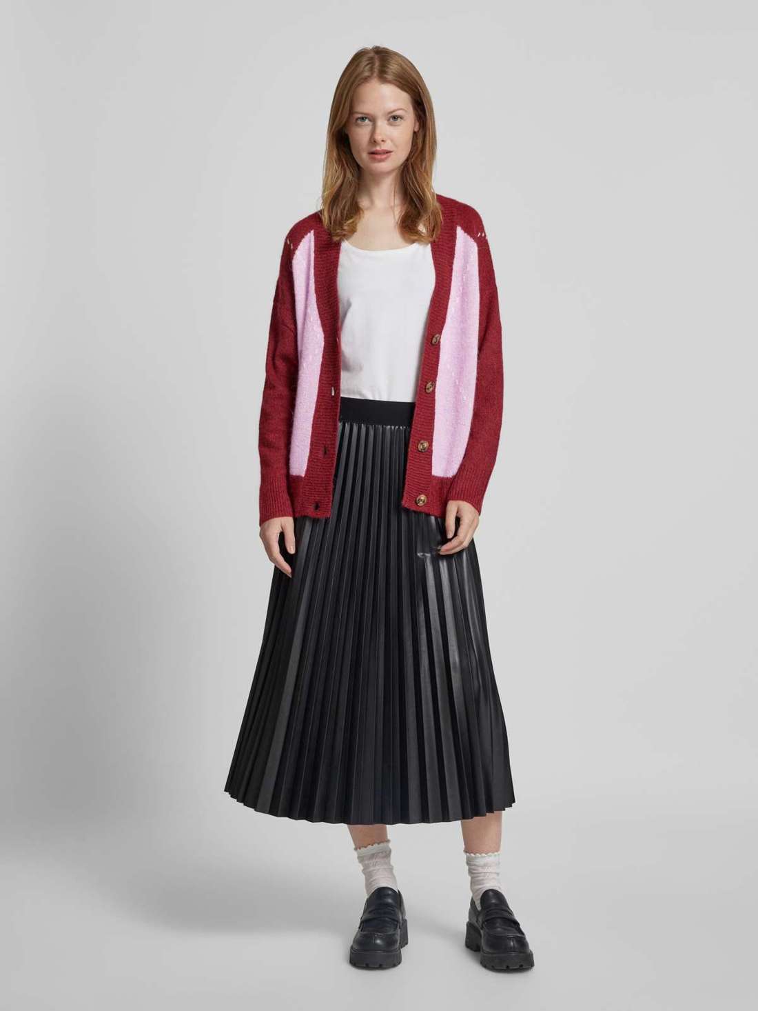 Кардиган обычного кроя с содержанием шерсти