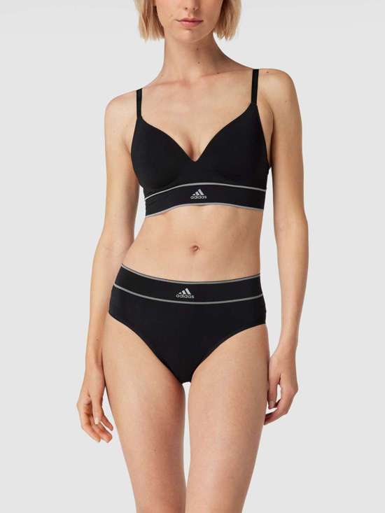 Бюстгальтер с контрастными полосками черного цвета