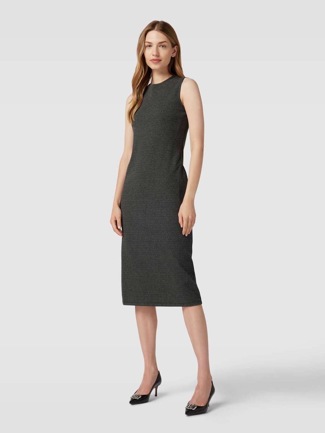 Платье миди с клетчатым узором NOCERA