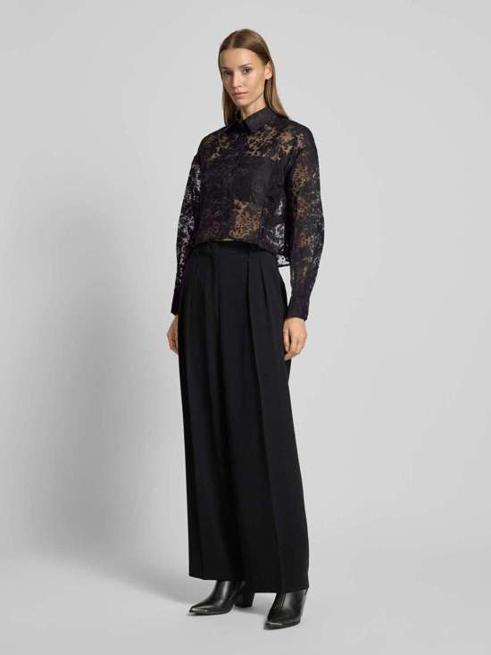 Блузка-рубашка стандартного кроя полупрозрачного дизайна Emele