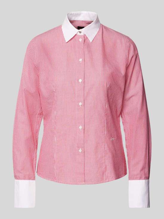 Блузка-рубашка с пришивной этикеткой Barbyna