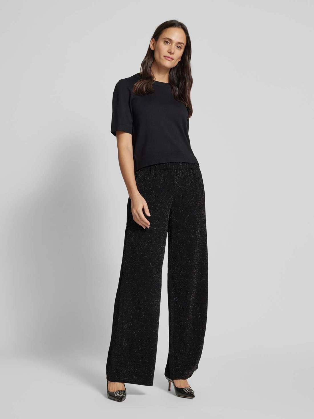 Тканевые брюки с эластичным поясом