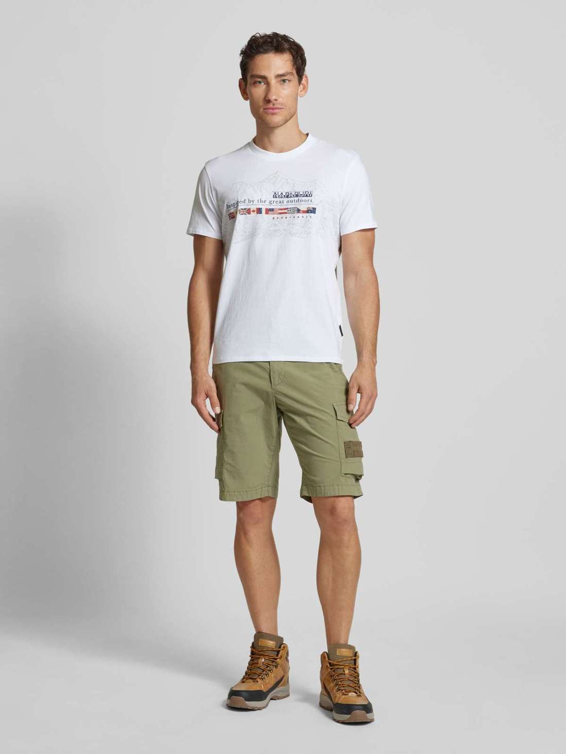 Шорты карго стандартного кроя с нашивкой-лейблом HORTON