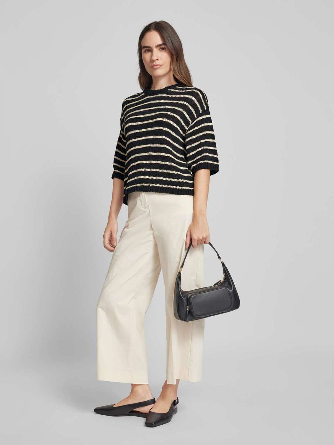 Вязаный свитер со спущенными плечами ysabel