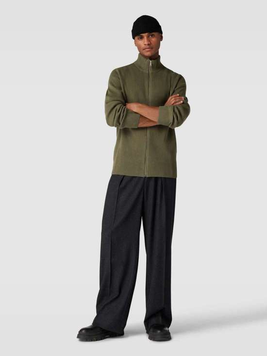 Кардиган с воротником стойкой и молнией