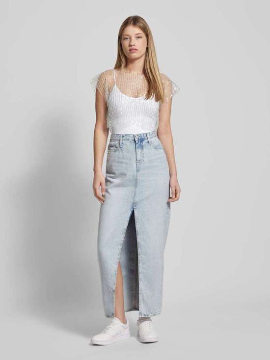 Укороченная блузка из прозрачного материала ESTRID