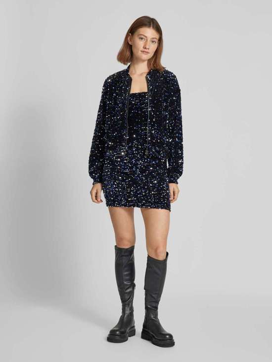 Бомбер стандартного кроя с пайетками KAM