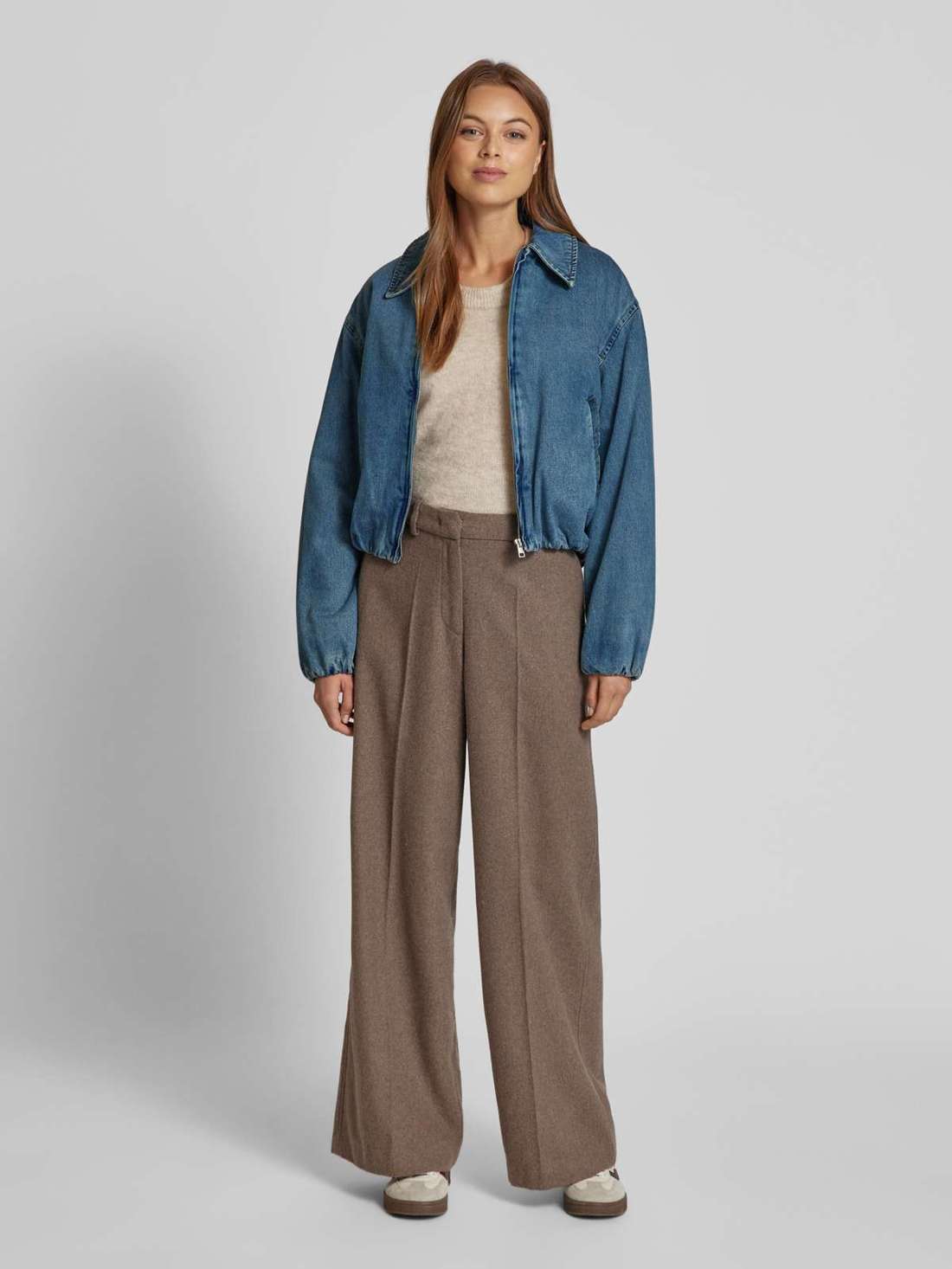 Джинсовая куртка с отложным воротником IRENE