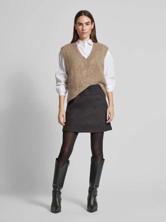 Мини-юбка меланжевого цвета WOOLY