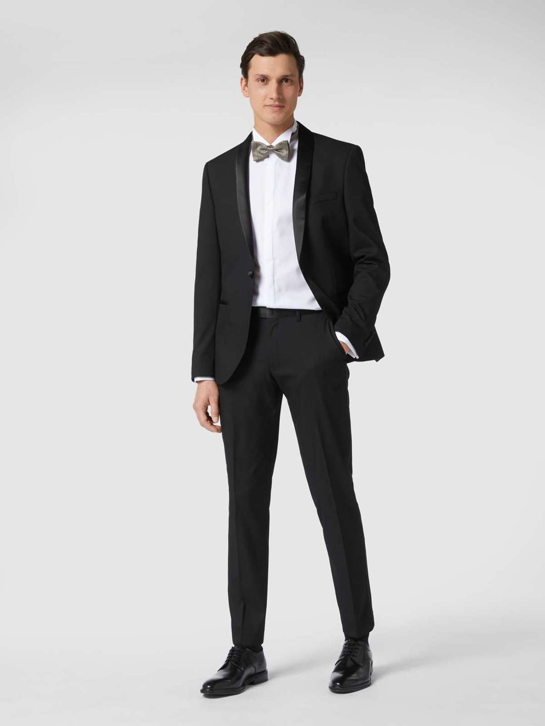 Рубашка под смокинг узкого кроя из твила